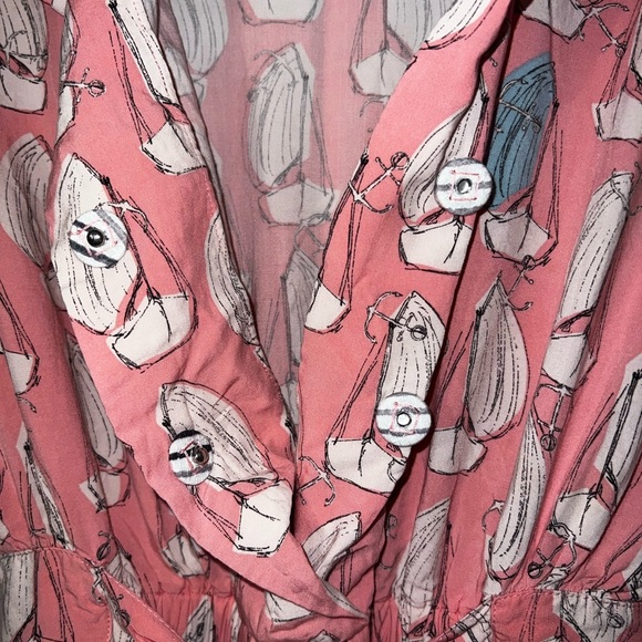 Maeve Anthropologie Pink with Sailboat Tourista Romper - Picture 11 of 15